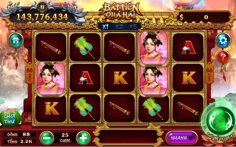 Game nổ hũ Bát Tiên Quá Hải đổi thưởng lớn