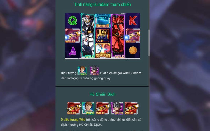 Jackpot Gundam dễ thắng