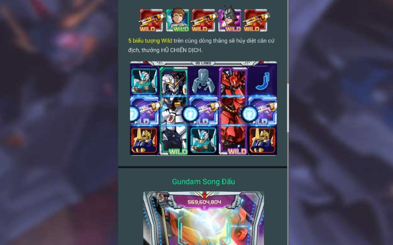 Gundam slot đổi thưởng nhanh