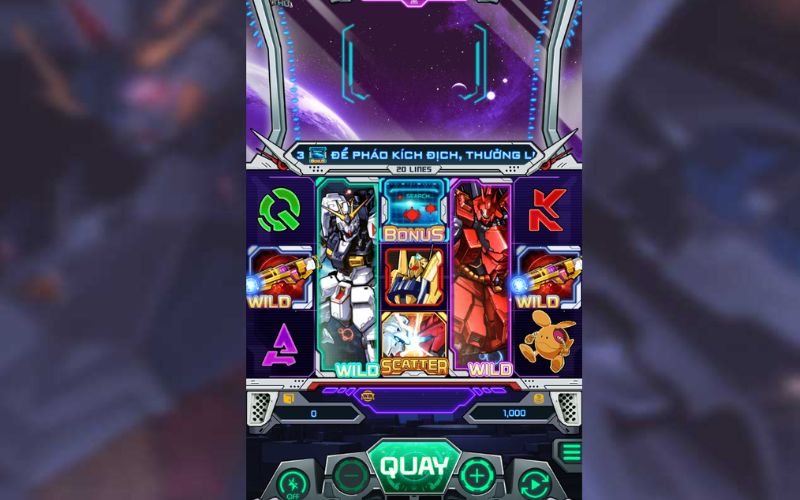 Game nổ hũ Gundam chiến đấu nổ thưởng lớn