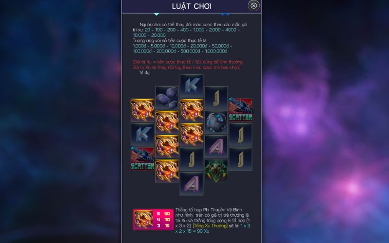 Jackpot Ngân Hà Đại Chiến dễ trúng