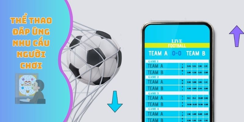 Thể thao đáp ứng nhu cầu người chơi